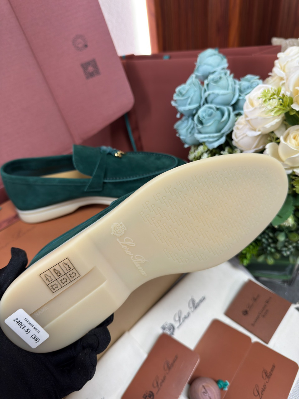 Giày Loro Piana Summer Charms Walk Loafer Suede Jazz Club Best Quality