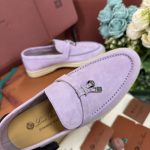 Giày Loro Piana Summer Charms Walk Loafer Suede Lilac Wagasa Best Quality