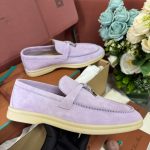 Giày Loro Piana Summer Charms Walk Loafer Suede Lilac Wagasa Best Quality