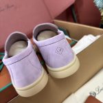 Giày Loro Piana Summer Charms Walk Loafer Suede Lilac Wagasa Best Quality