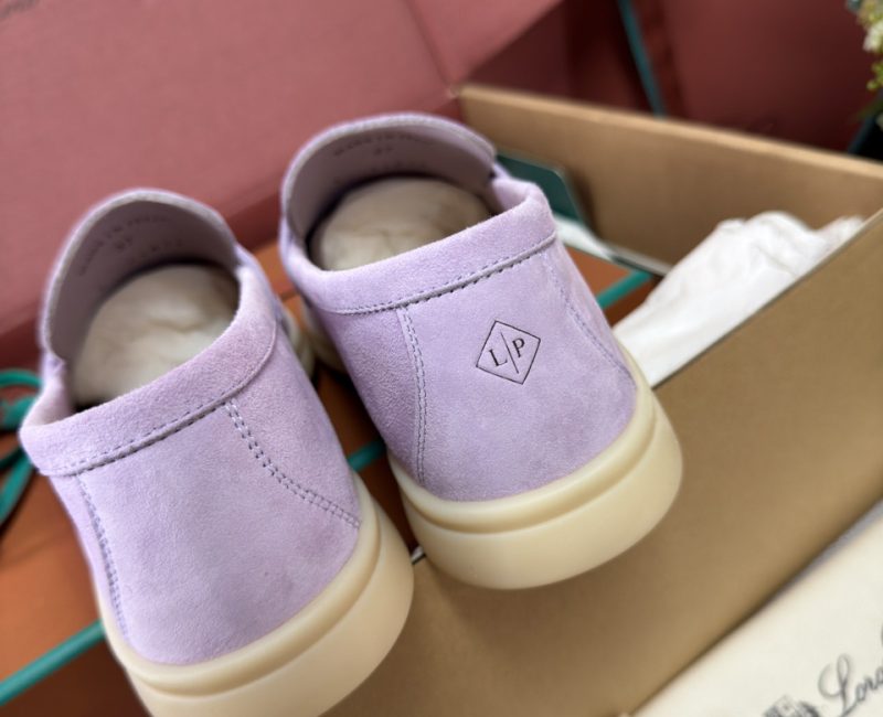 Giày Loro Piana Summer Charms Walk Loafer Suede Lilac Wagasa Best Quality