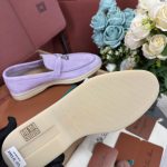Giày Loro Piana Summer Charms Walk Loafer Suede Lilac Wagasa Best Quality