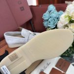 Giày Loro Piana Summer Charms Walk Loafer Suede Powder Pearl Best Quality