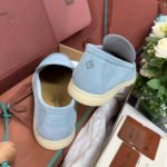 Giày Loro Piana Summer Walk Loafer Suede Aqua Best Quality