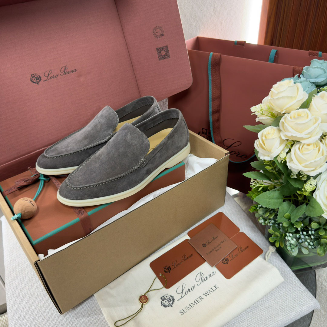 Giày Loro Piana Summer Walk Loafer Suede Caviar Best Quality