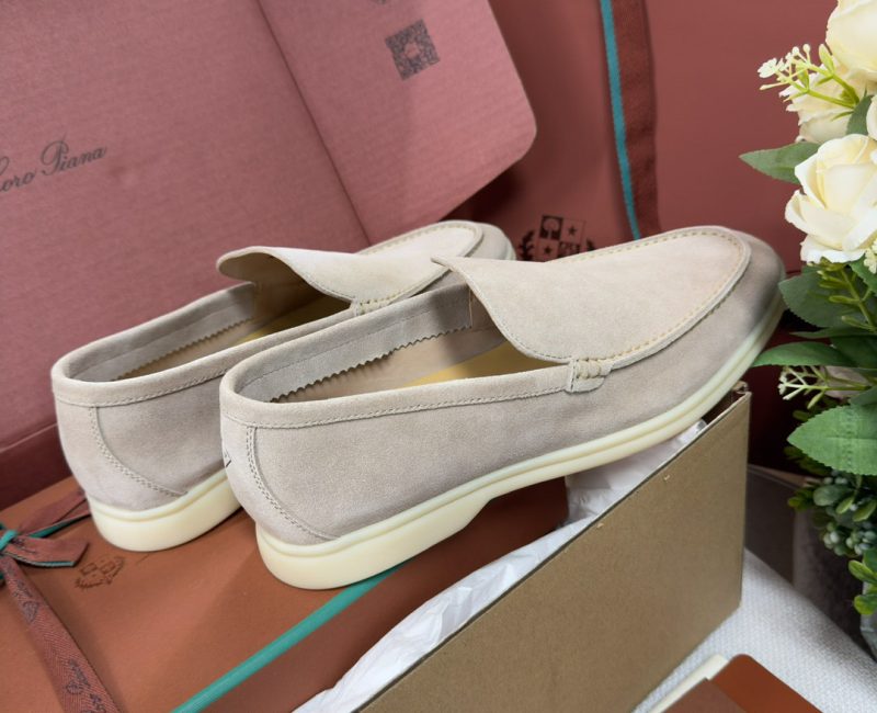 Giày Loro Piana Summer Walk Loafer Suede Classic Beige Best Quality