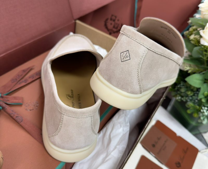 Giày Loro Piana Summer Walk Loafer Suede Classic Beige Best Quality