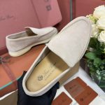 Giày Loro Piana Summer Walk Loafer Suede Classic Beige Best Quality
