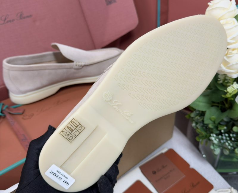 Giày Loro Piana Summer Walk Loafer Suede Classic Beige Best Quality