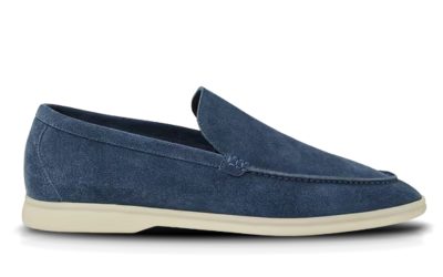 Giày Loro Piana Summer Walk Loafer Suede Classic Black Figs Best Quality