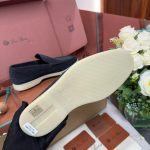 Giày Loro Piana Summer Walk Loafer Suede Classic Blue Best Quality