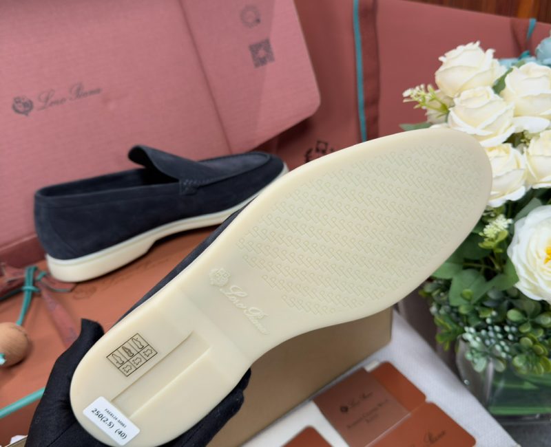 Giày Loro Piana Summer Walk Loafer Suede Classic Blue Best Quality