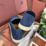 Giày Loro Piana Summer Walk Loafer Suede Classic Cobalt Ink Best Quality