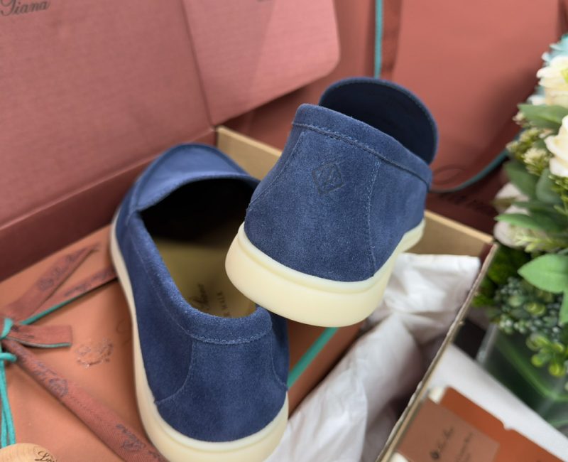 Giày Loro Piana Summer Walk Loafer Suede Classic Cobalt Ink Best Quality