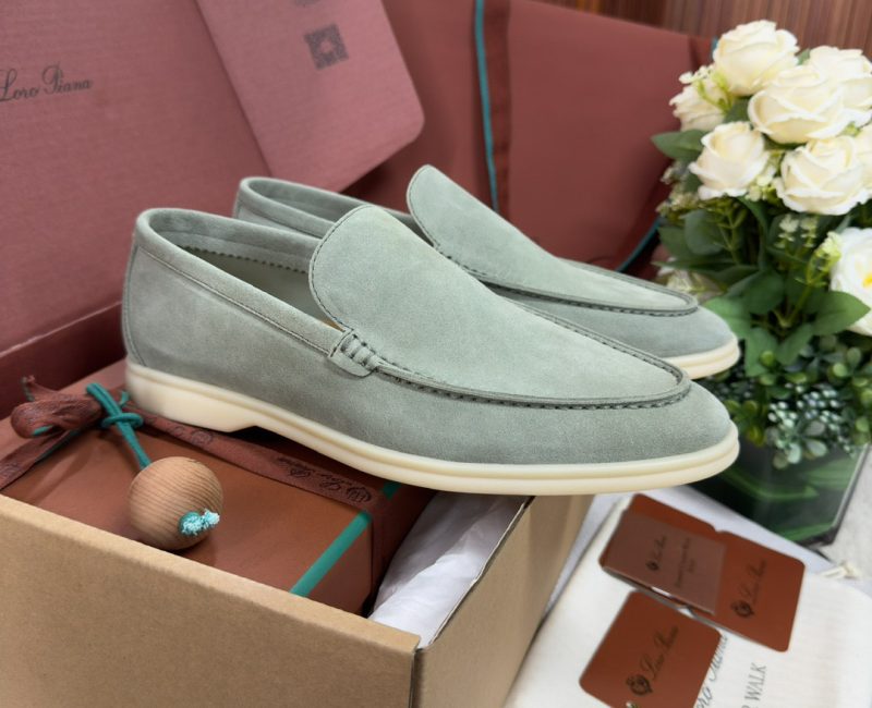 Giày Loro Piana Summer Walk Loafer Suede Shamrock Best Quality