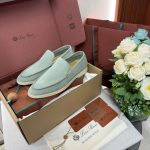 Giày Loro Piana Summer Walk Loafer Suede Shamrock Best Quality