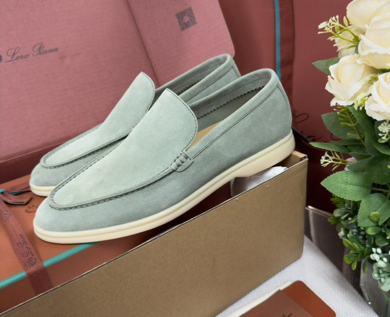 Giày Loro Piana Summer Walk Loafer Suede Shamrock Best Quality