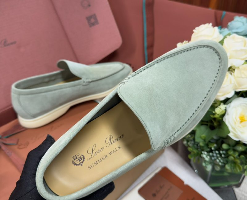 Giày Loro Piana Summer Walk Loafer Suede Shamrock Best Quality