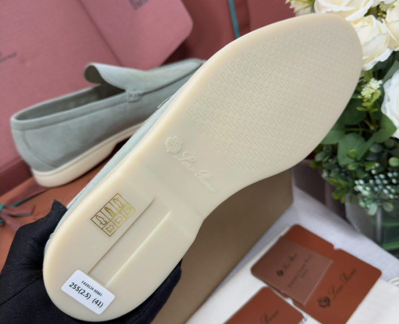 Giày Loro Piana Summer Walk Loafer Suede Shamrock Best Quality