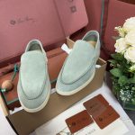Giày Loro Piana Summer Walk Loafer Suede Shamrock Best Quality