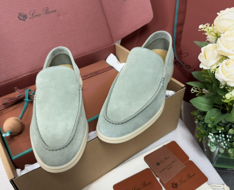 Giày Loro Piana Summer Walk Loafer Suede Shamrock Best Quality