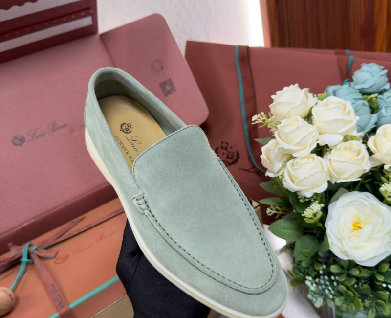 Giày Loro Piana Summer Walk Loafer Suede Shamrock Best Quality