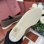 Giày Loro Piana Summer Walk Loafer Suede Warm Gray Best Quality