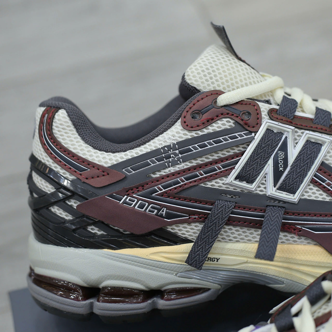 Giày New Balance 1906A 'Grey Burgundy White' Like Auth