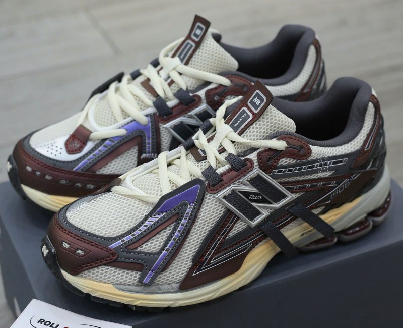 Giày New Balance 1906A 'Grey Burgundy White' Like Auth