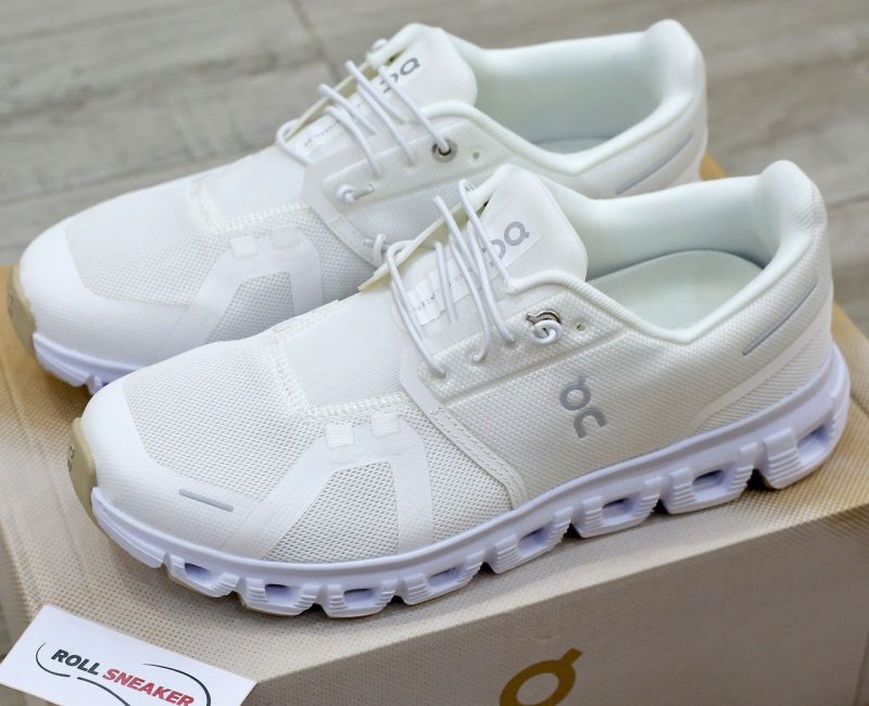 Giày On Running Cloud 6 ‘In White’ Best Quality