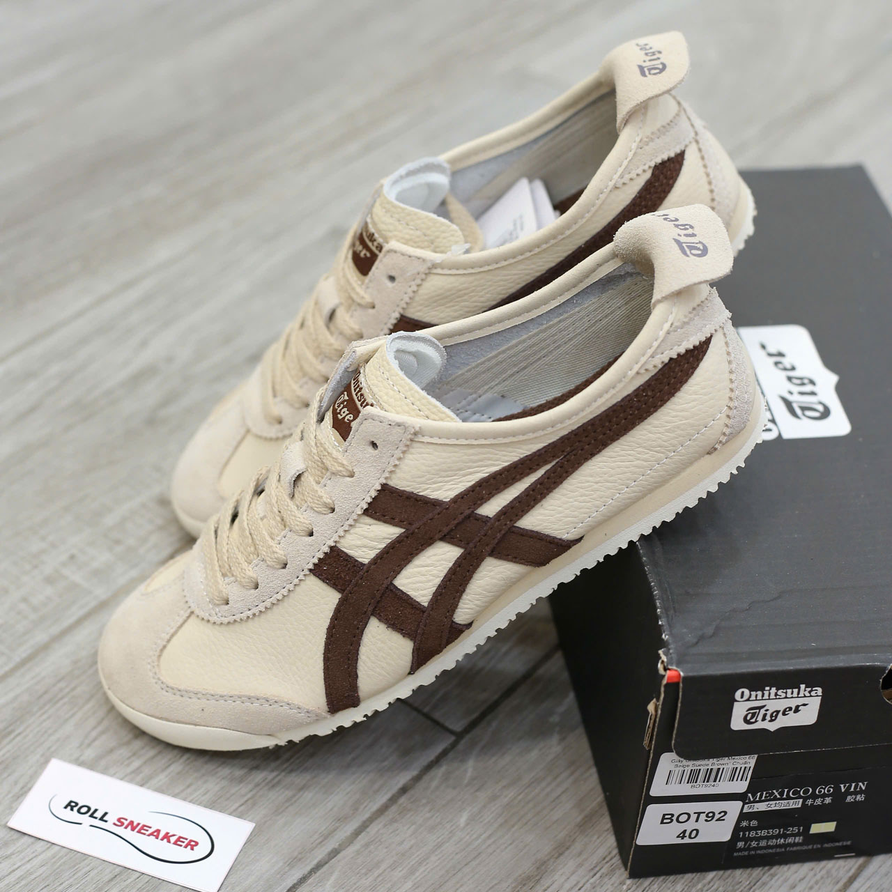 Giày Onitsuka Tiger Mexico 66 ‘Beige Suede Brown’ Best Quality