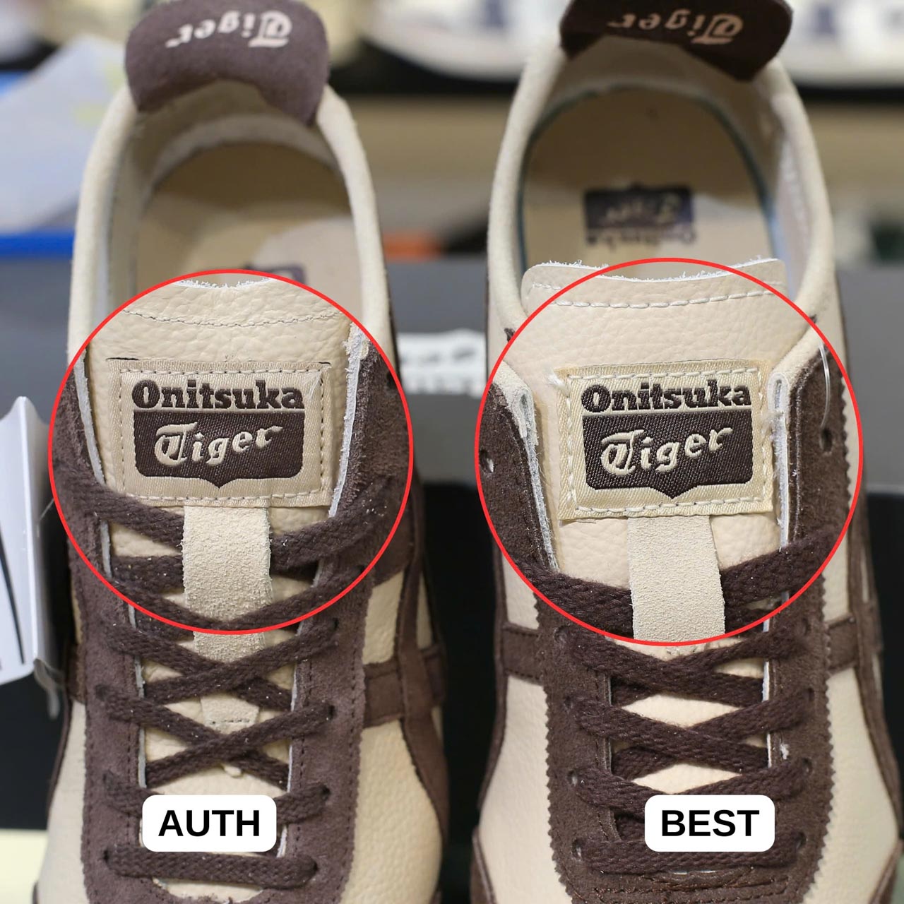 So sánh Giày Onitsuka Tiger Mexico 66 Beige Chocolate Brown
