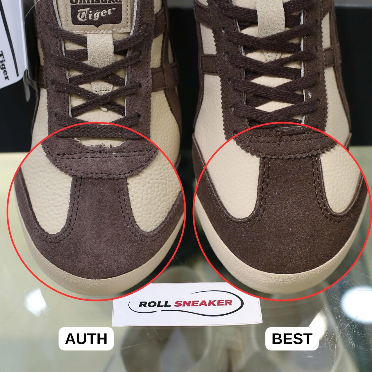 So sánh Giày Onitsuka Tiger Mexico 66 Beige Chocolate Brown