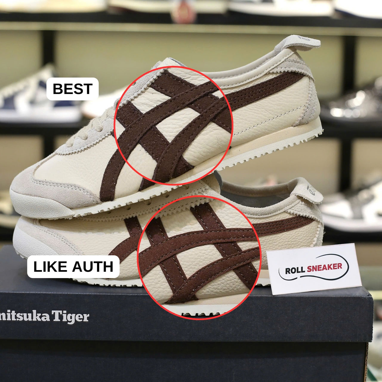 So sánh Giày Onitsuka Tiger Mexico 66 ‘Beige Suede Brown’