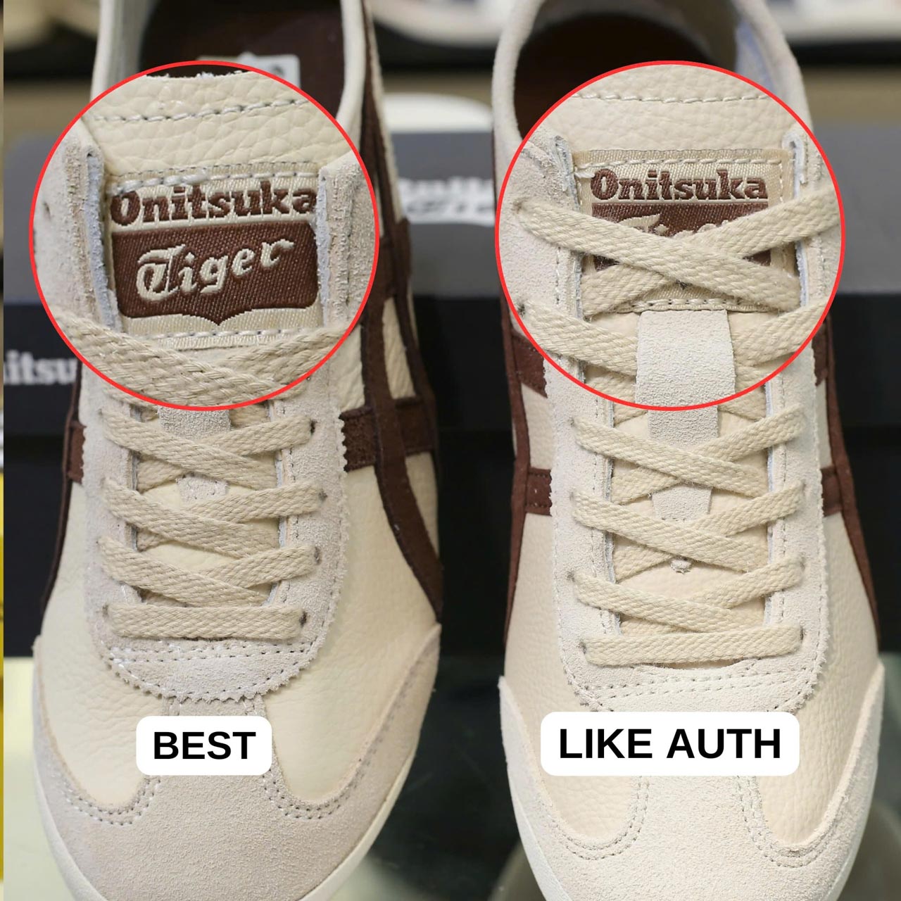 So sánh Giày Onitsuka Tiger Mexico 66 ‘Beige Suede Brown’