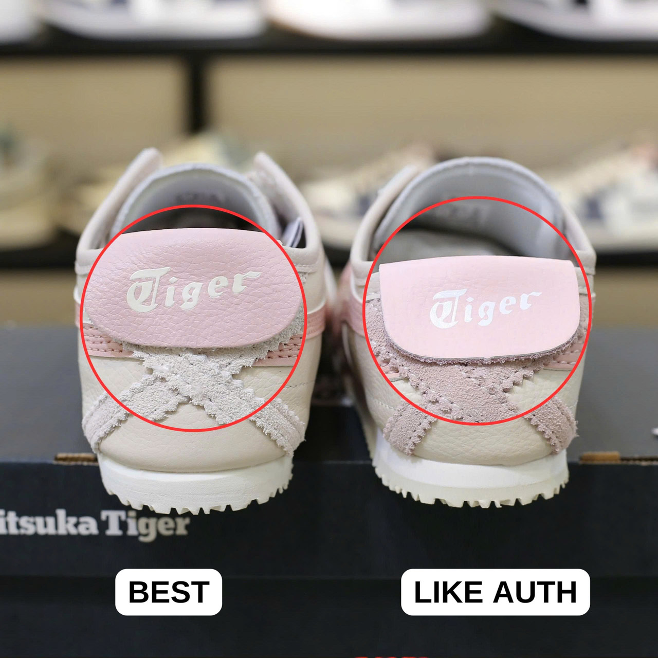 So sánh Giày Onitsuka Tiger Mexico 66 Ginger Peach