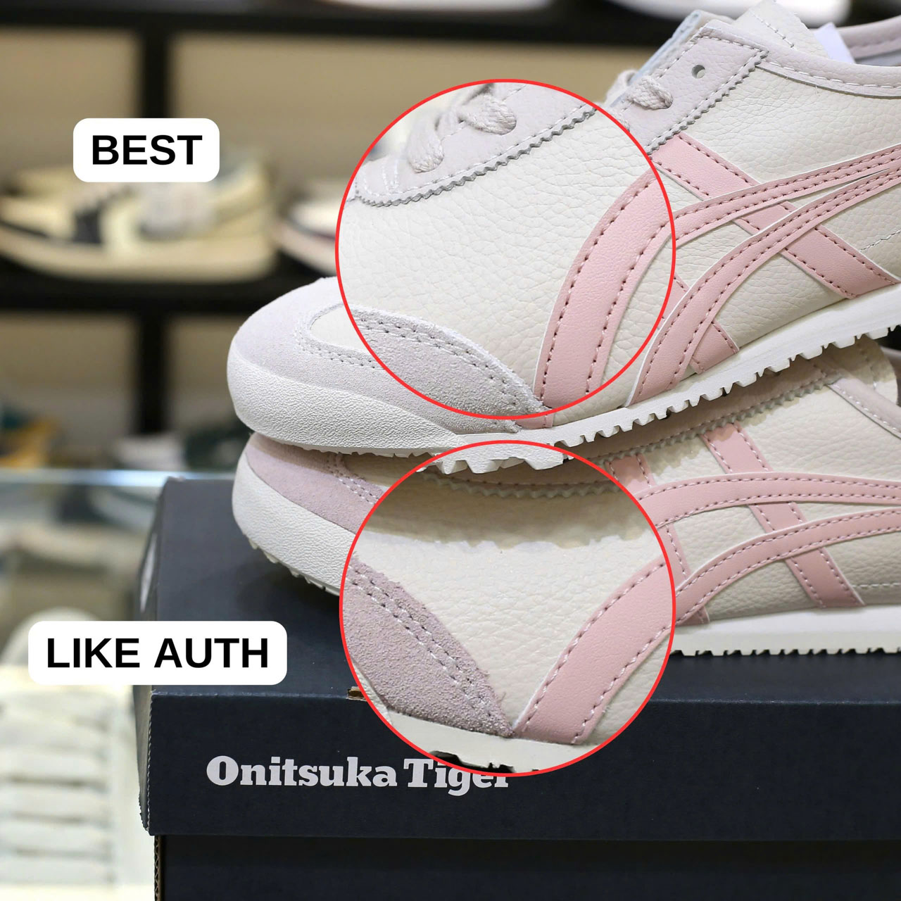 So sánh Giày Onitsuka Tiger Mexico 66 Ginger Peach