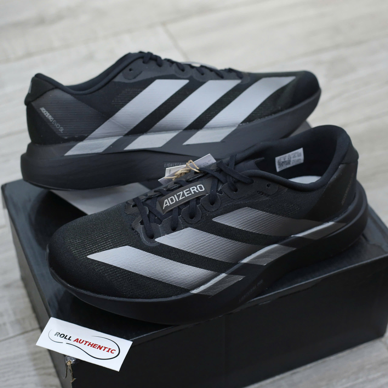 Giày Adidas Adizero Evo SL ‘Black Iron Metallic’ Real