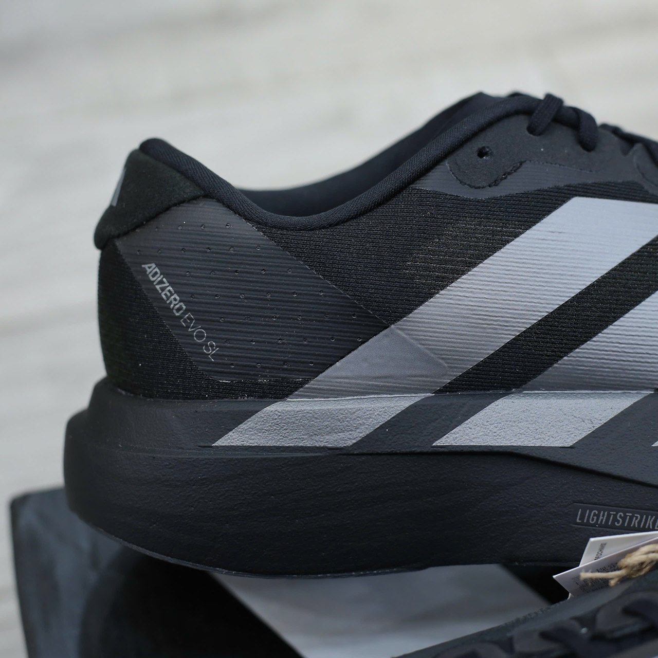 Giày Adidas Adizero Evo SL ‘Black Iron Metallic’ Real