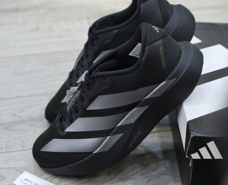 Giày Adidas Adizero Evo SL ‘Black Iron Metallic’ Real