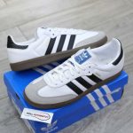 Giày Adidas Samba OG Cloud White Core Black Real