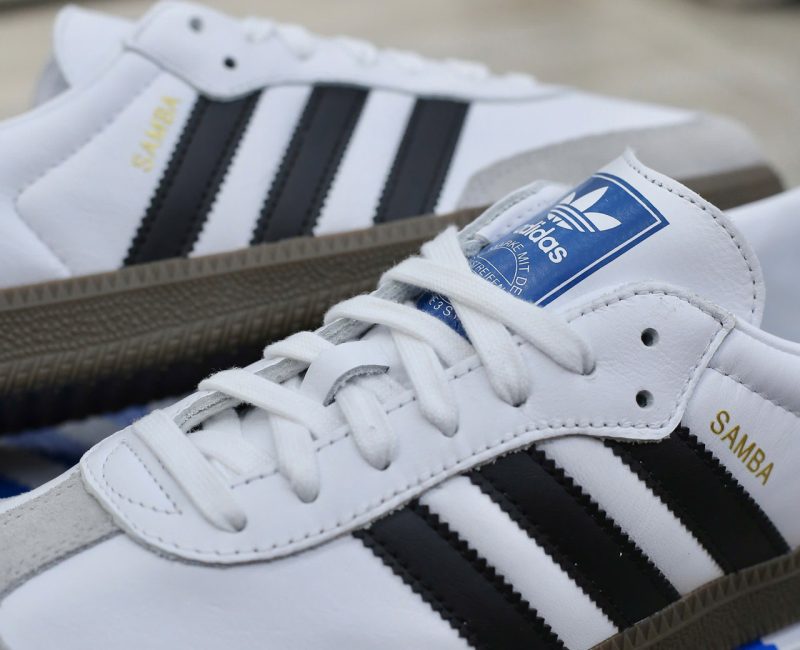 Giày Adidas Samba OG Cloud White Core Black Real