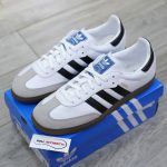 Giày Adidas Samba OG Cloud White Core Black Real
