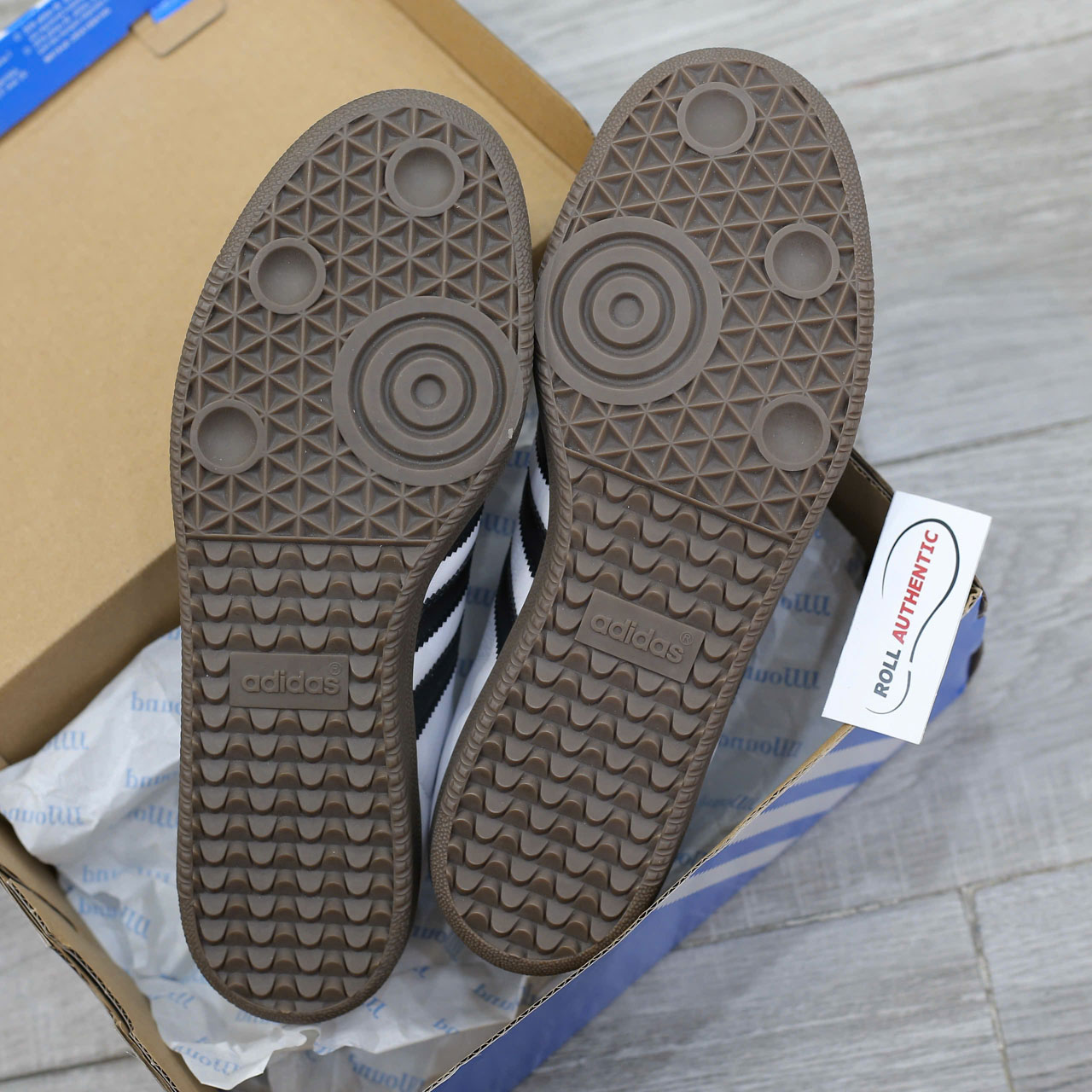 Giày Adidas Samba OG Cloud White Core Black Real