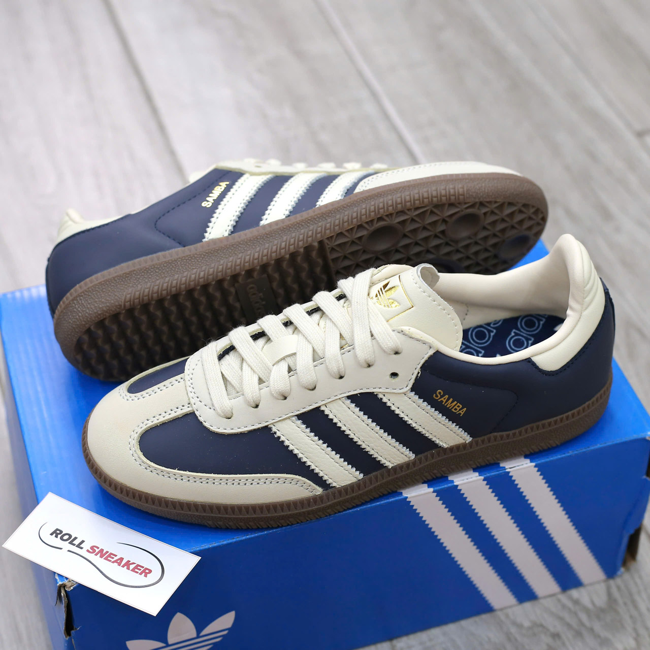 Giày Adidas Samba OG Night Indigo White Best Quality