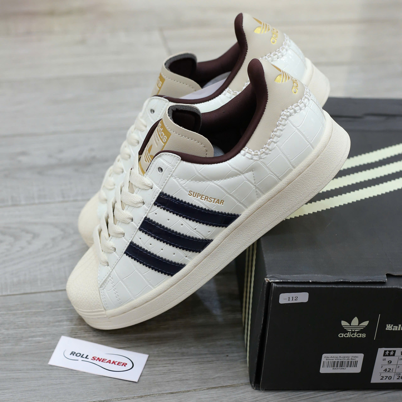 Giày Adidas x Wales Bonner Superstar ‘Ivory Black’ Best Quality