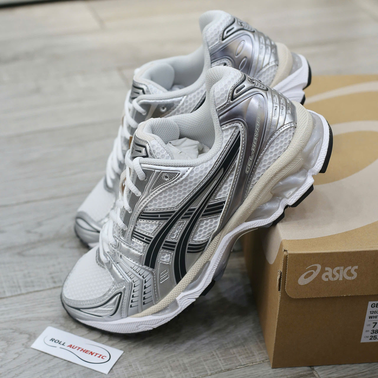Giày ASICS Gel-Kayano 14 ‘White Graphite Grey’ Real