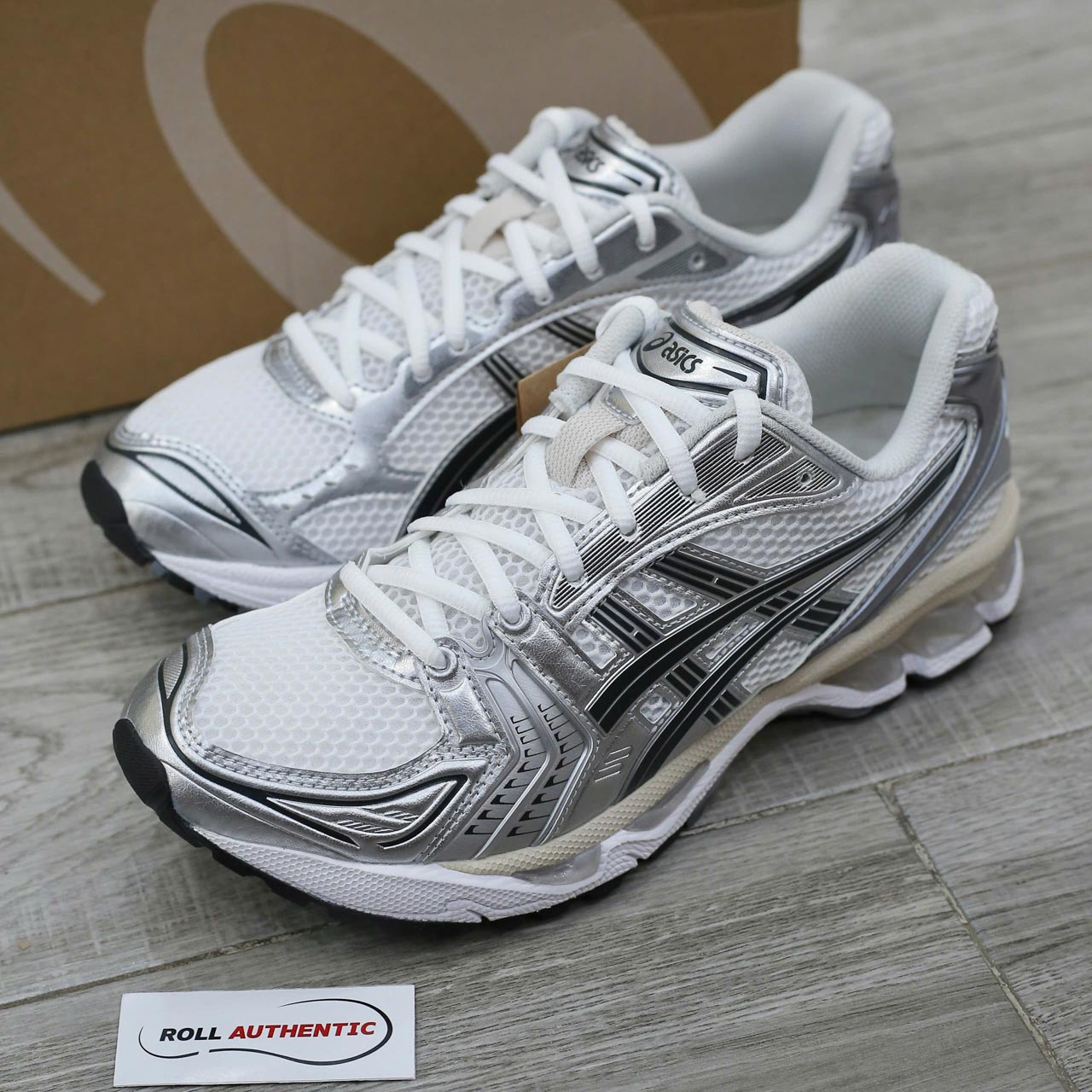 Giày ASICS Gel-Kayano 14 ‘White Graphite Grey’ Real