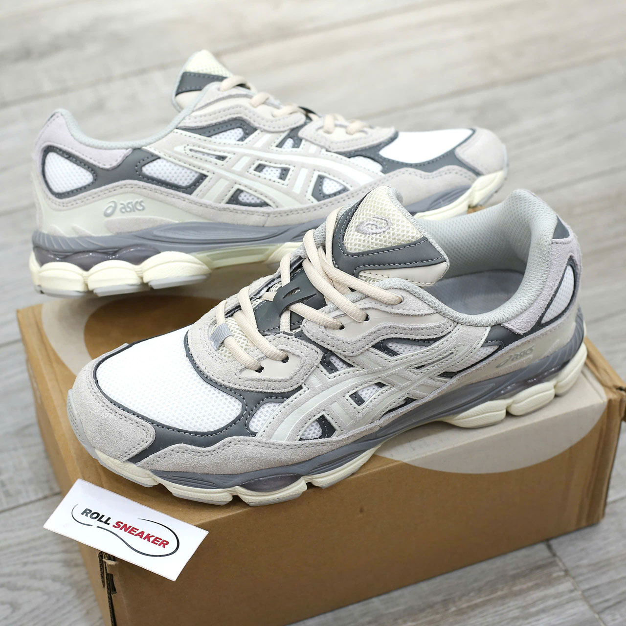Giày Asics Gel NYC ‘Cream Oyster Grey’ Best Quality