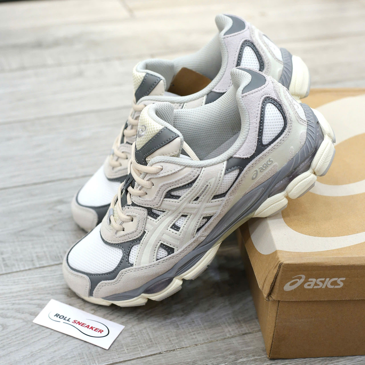 Giày Asics Gel NYC ‘Cream Oyster Grey’ Best Quality